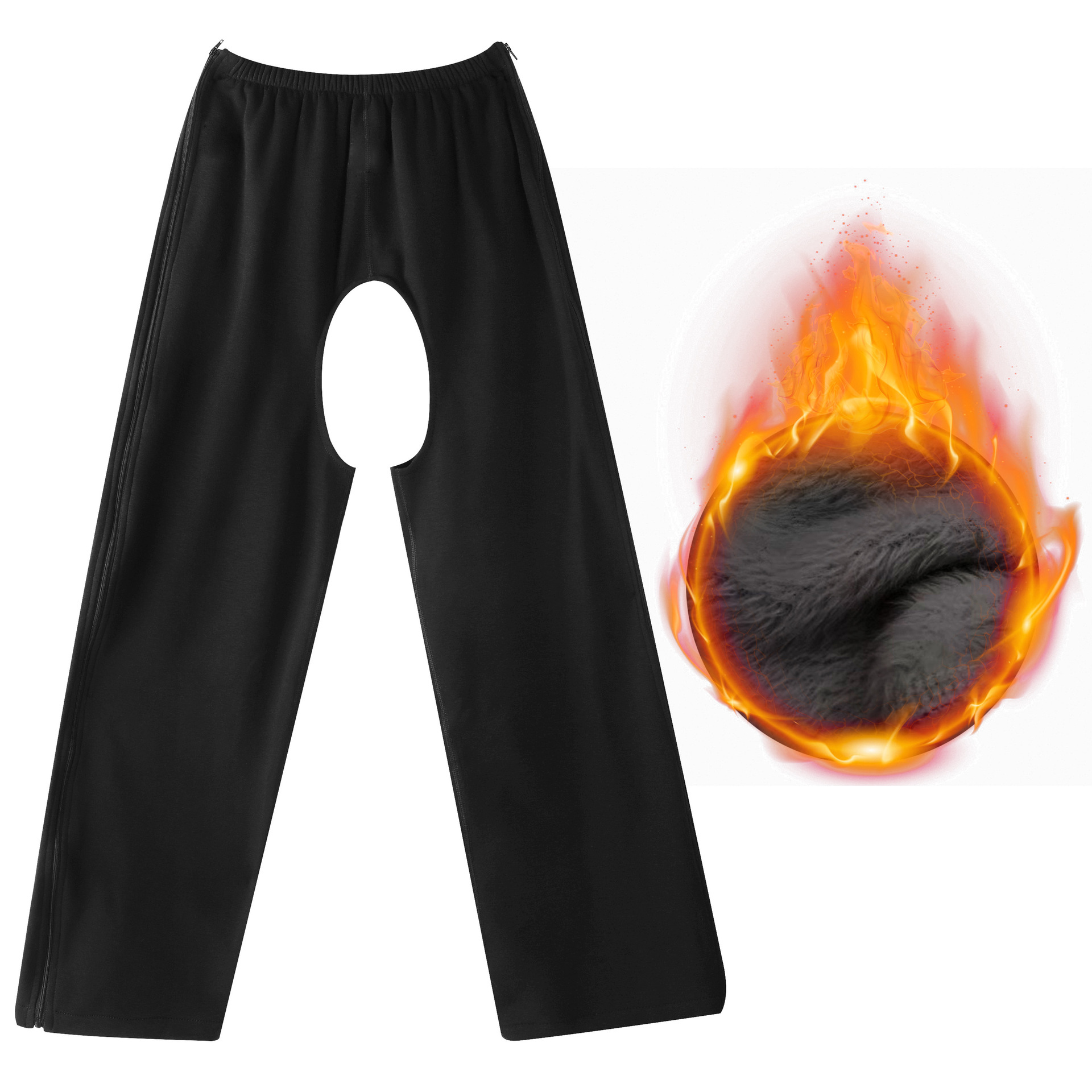 두꺼운 비 커버 양면 지퍼 블랙 비 반전 벨벳