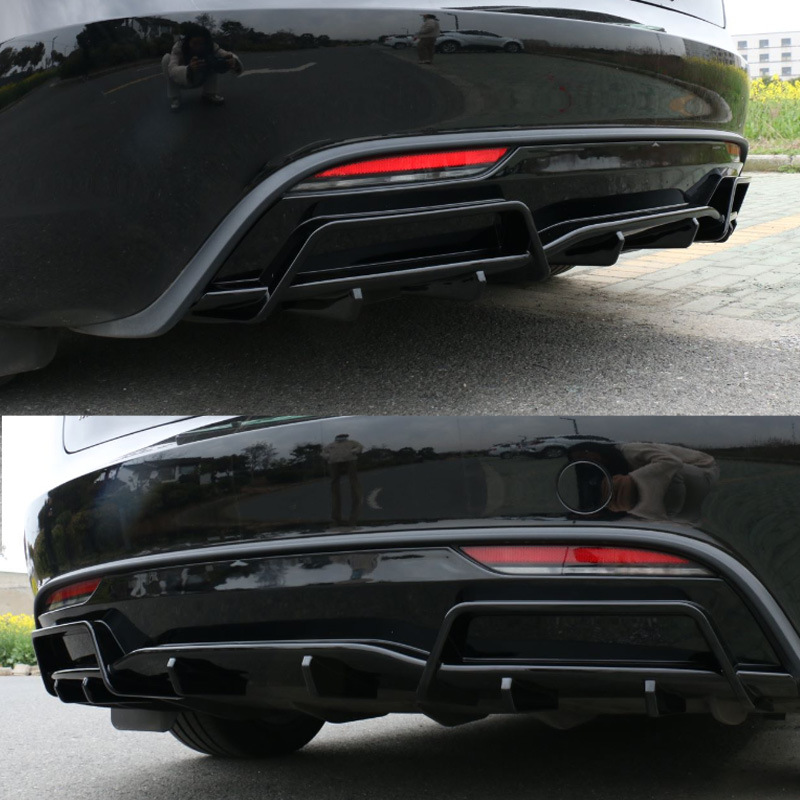 Rear Lip Modified Surround Trim Rear Spoiler Rear Shovel Tail Protection for Tesla Model 3 Facelift