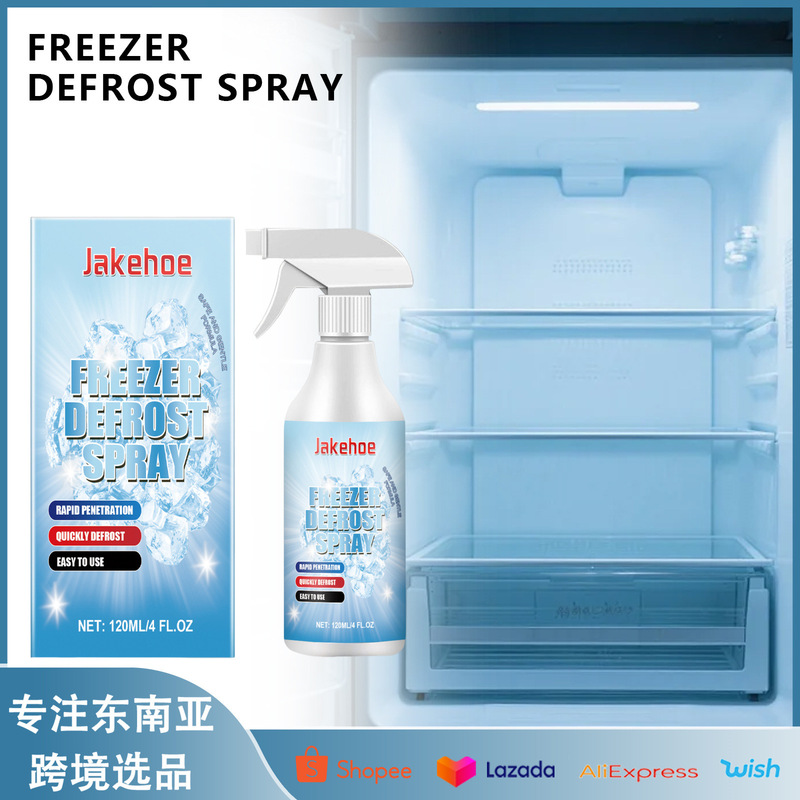 Cross-Border Best-Selling Jakehoe Freezer Defrost Spray for Defrosting and Cleaning Household Refrigerators, Freezers, and Ice Makers