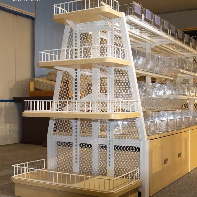 新款升级赵一鸣零食店货架便利店散称散装小食品展示架超市置物架