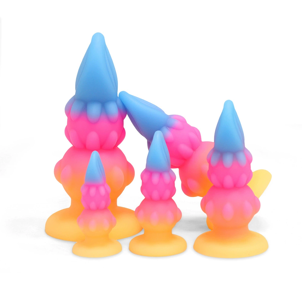 Гордый цветок инопланетянин X-образные анальные congestion supplies colorful excitement and sex supplies out SM toys liquid silicone anal plug