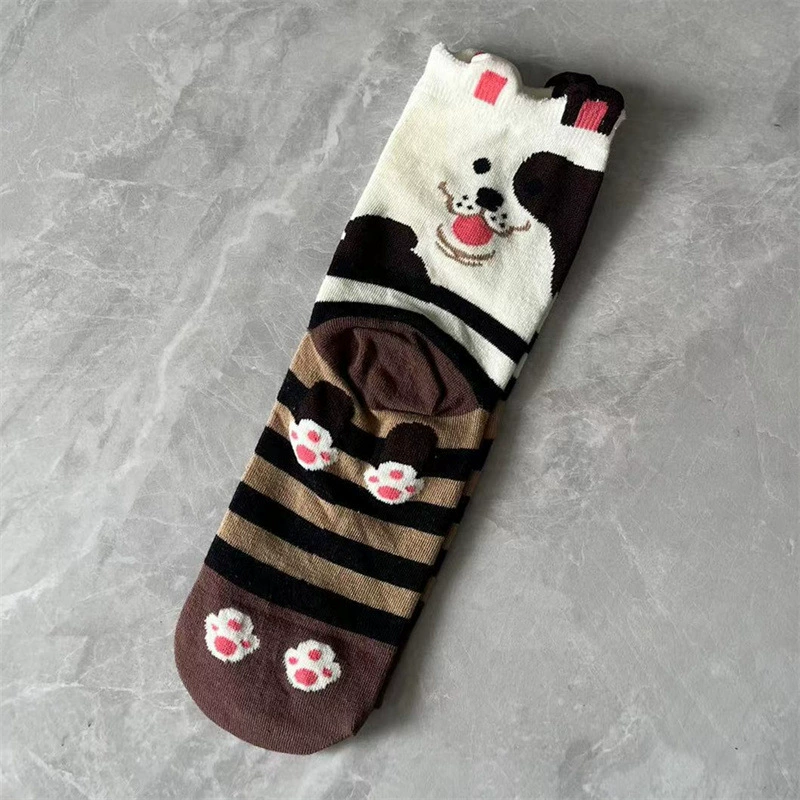 (Cross-border trading), Japanese three dimensional cartoon cute socks, Korean style, mid-length