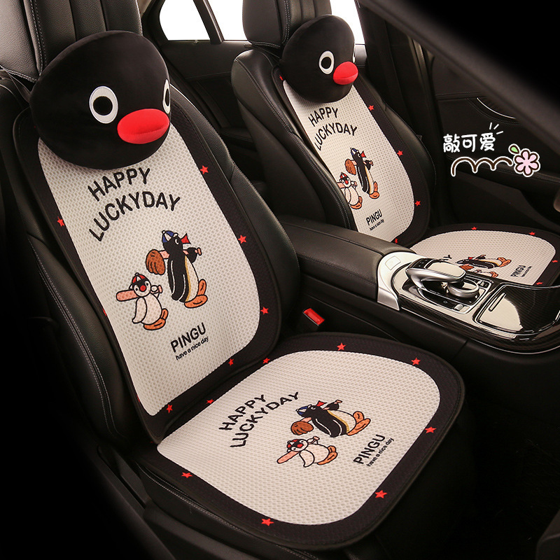 車のクッションのハニカムの涼しいクッションの四季通用の通気ネットの赤い女神の漫画の小さい腰のかわいい車の椅子のクッション|undefined
