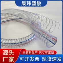 定制批发PVC透明钢丝软管农用塑料软水管工业输送抽油管胶管厂家