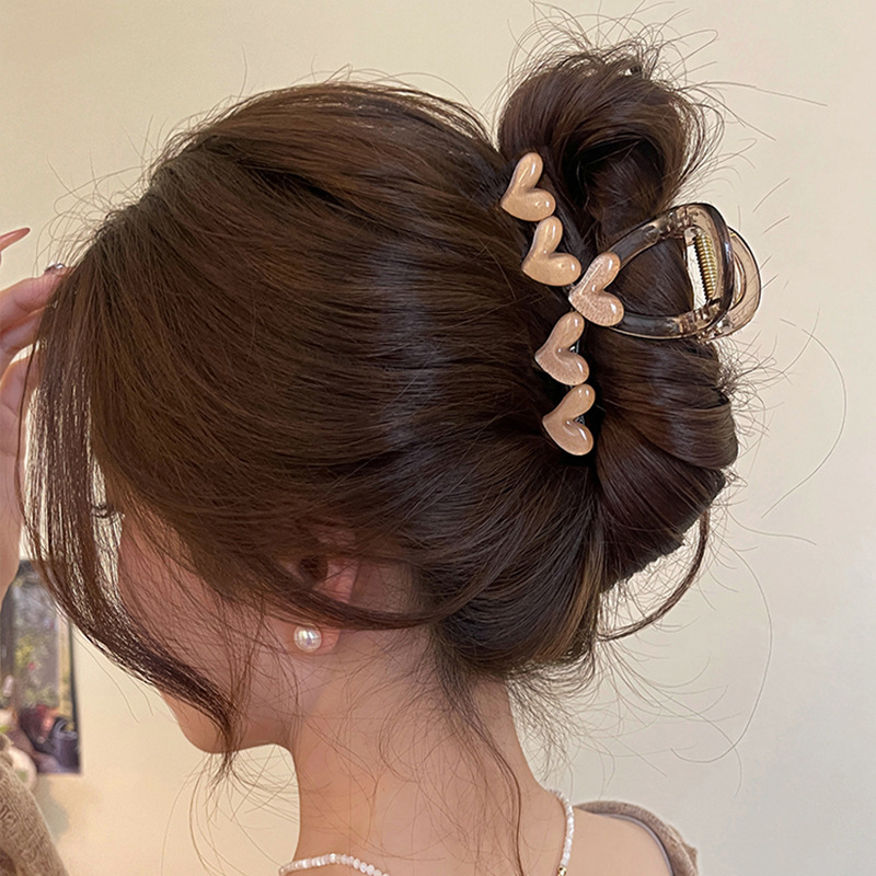 ドーパミンコントラストカラーグリッパー女性のかわいい多用途ヘアピン韓国スタイルのハイエンドヘアピン 2025 新しいアクリルヘアアクセサリー|undefined