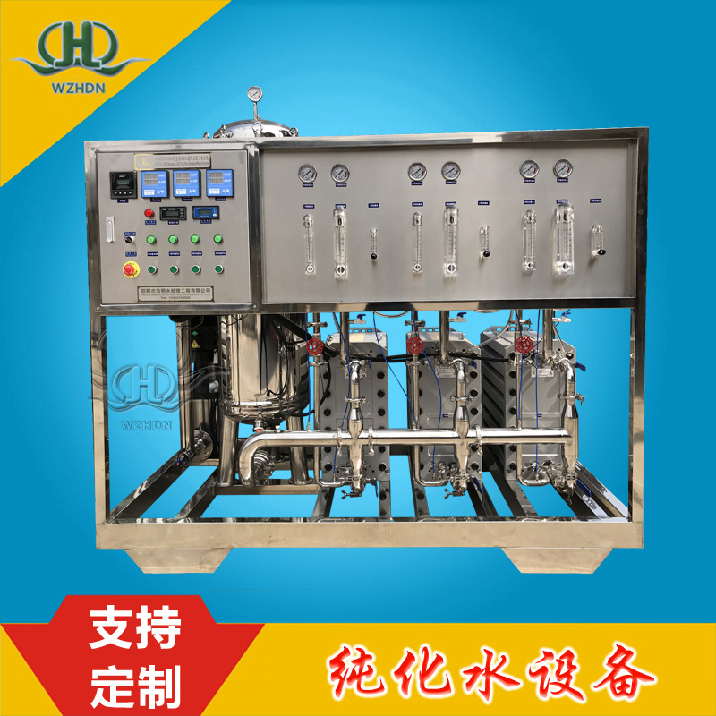 温州海德能电厂专用时产18吨二级反渗透加EDI超高纯去离子水设备