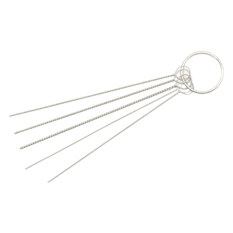 Fuente de la fábrica de limpieza aguja PISTOLA DE PULVERIZACIÓN pluma a través del agujero motocicleta carburador aguja de limpieza equipo de tatuaje aguja boquilla de limpieza