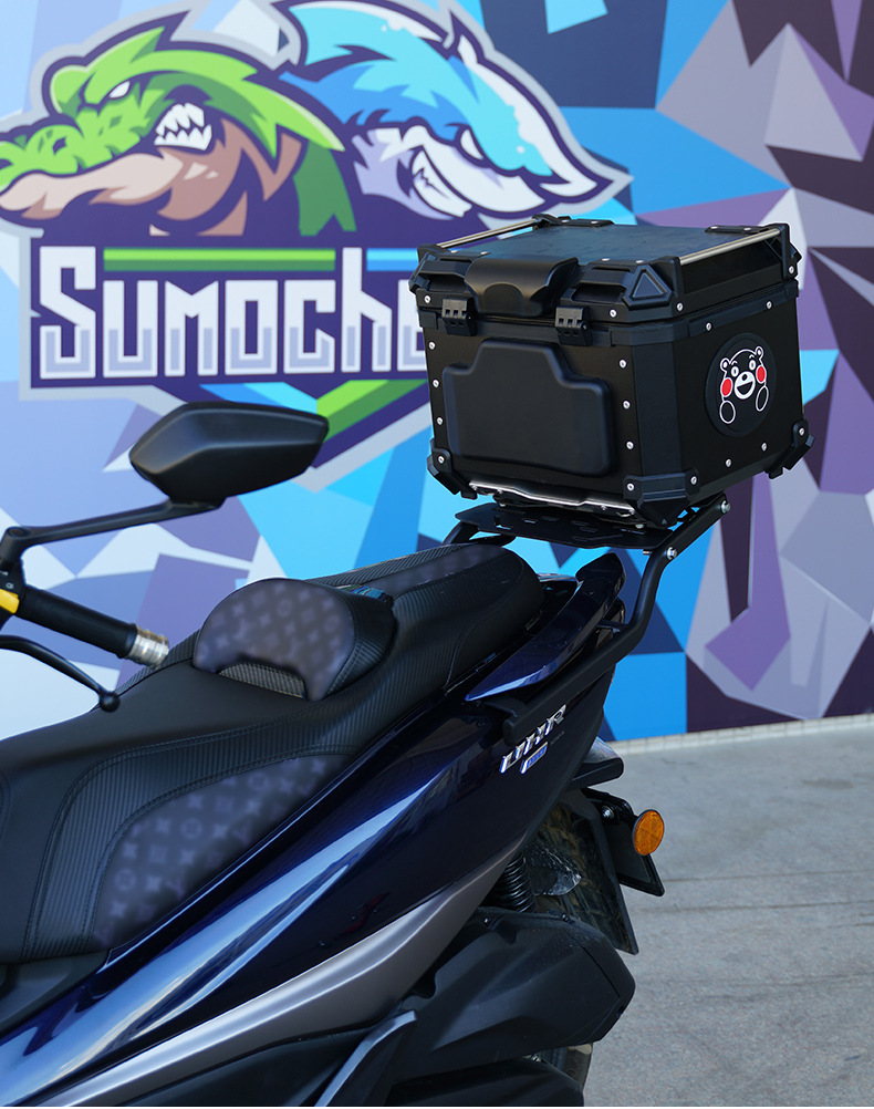 Suitable for Haojue uhr150 modified accessories tail box rack motorcycle tail rear rack extended tail rack luggage rack