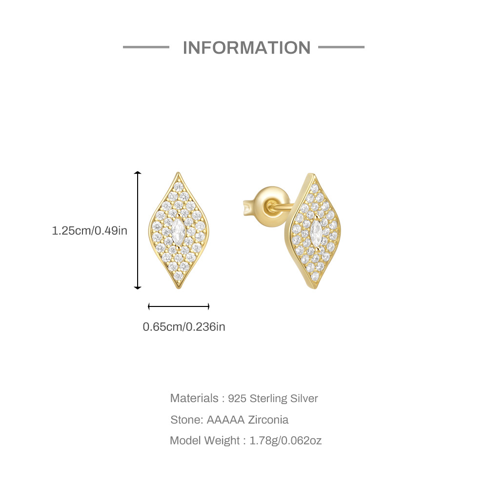 4g Weight 925 Sterling Silver Ear Needle Material Zircon Inlay Material Ear Studs Classification 1 Pair Quantity Holiday, Daily Occasion 925 Sterling Silver Material Heart Shape Pattern Women's Gender Plating Design Elegant, Simple Style Style 1 Pair 925 Sterling Silver Zircon Heart Shape Ear Studs 1