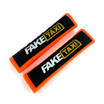 Seat belt shoulder pad – factory direct sale in stock - faketaxi-orange