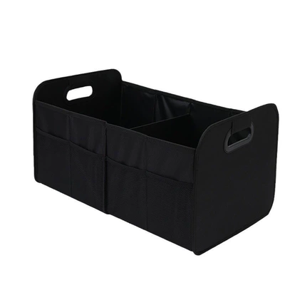 Car storage bag/box Box, Trunk Storage Box - black-mesh-pocket-473223