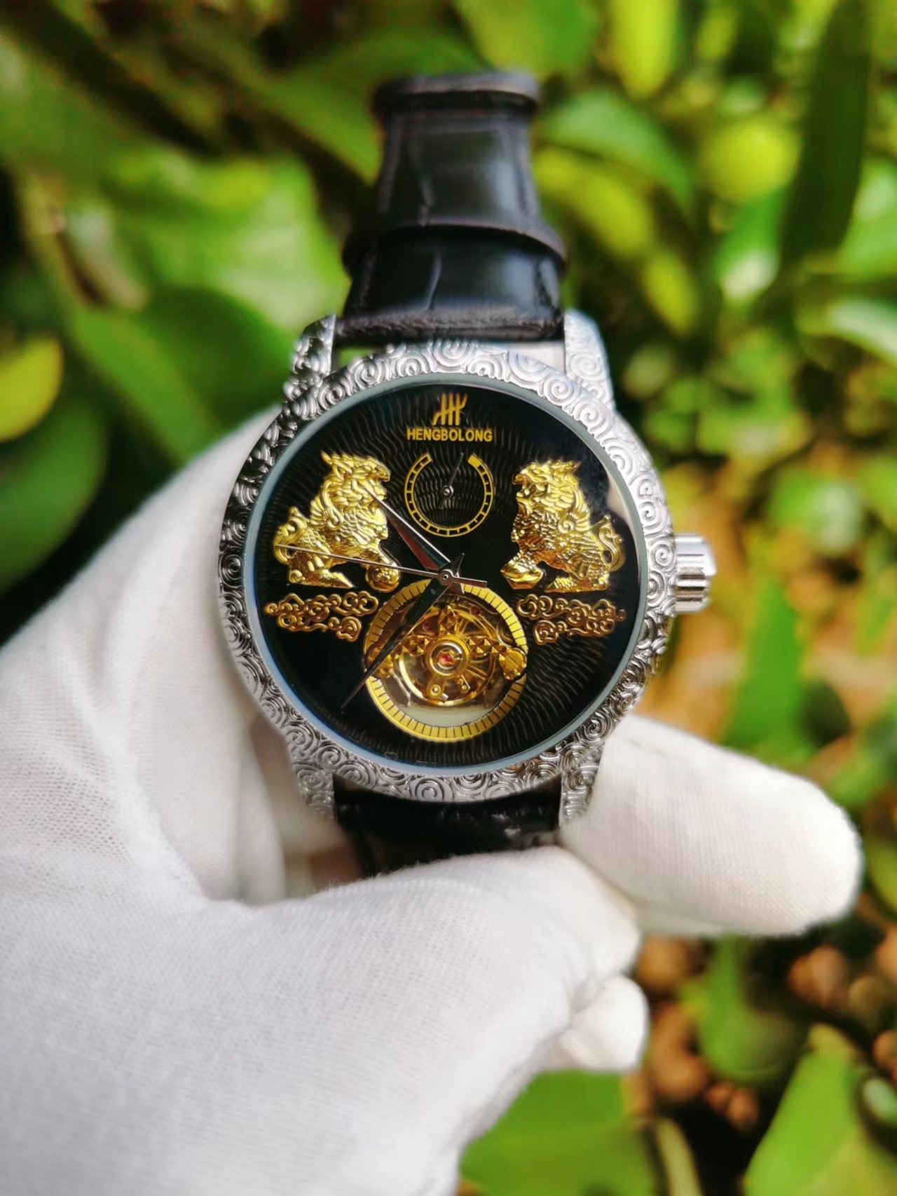 2026 Factory Direct Double Kirin Tourbillon Mechanical Large Dial Men's Watch Domestic Luminous Retro Fully Automatic Classic_voghion.com