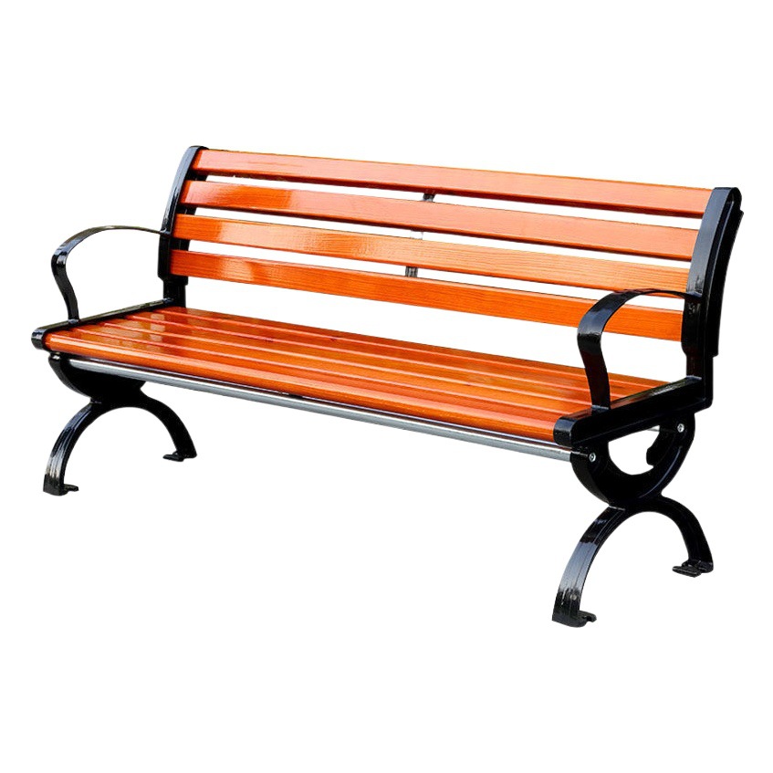 Park Chairs, Outdoor Long Benches, Solid Wood Garden Chairs, Plastic Wood Chairs with or Without Backrests, Square Benches, Cast Aluminum Anti-Corrosion