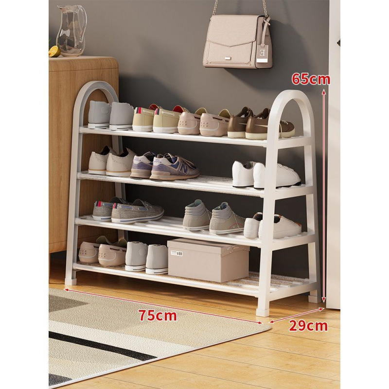 Estante de almacenamiento de zapatos multicapa de acabado de zapatos armario de zapatos puerta de entrada doméstica de alquiler puerta interior de almacenamiento de zapatos de artefactos
