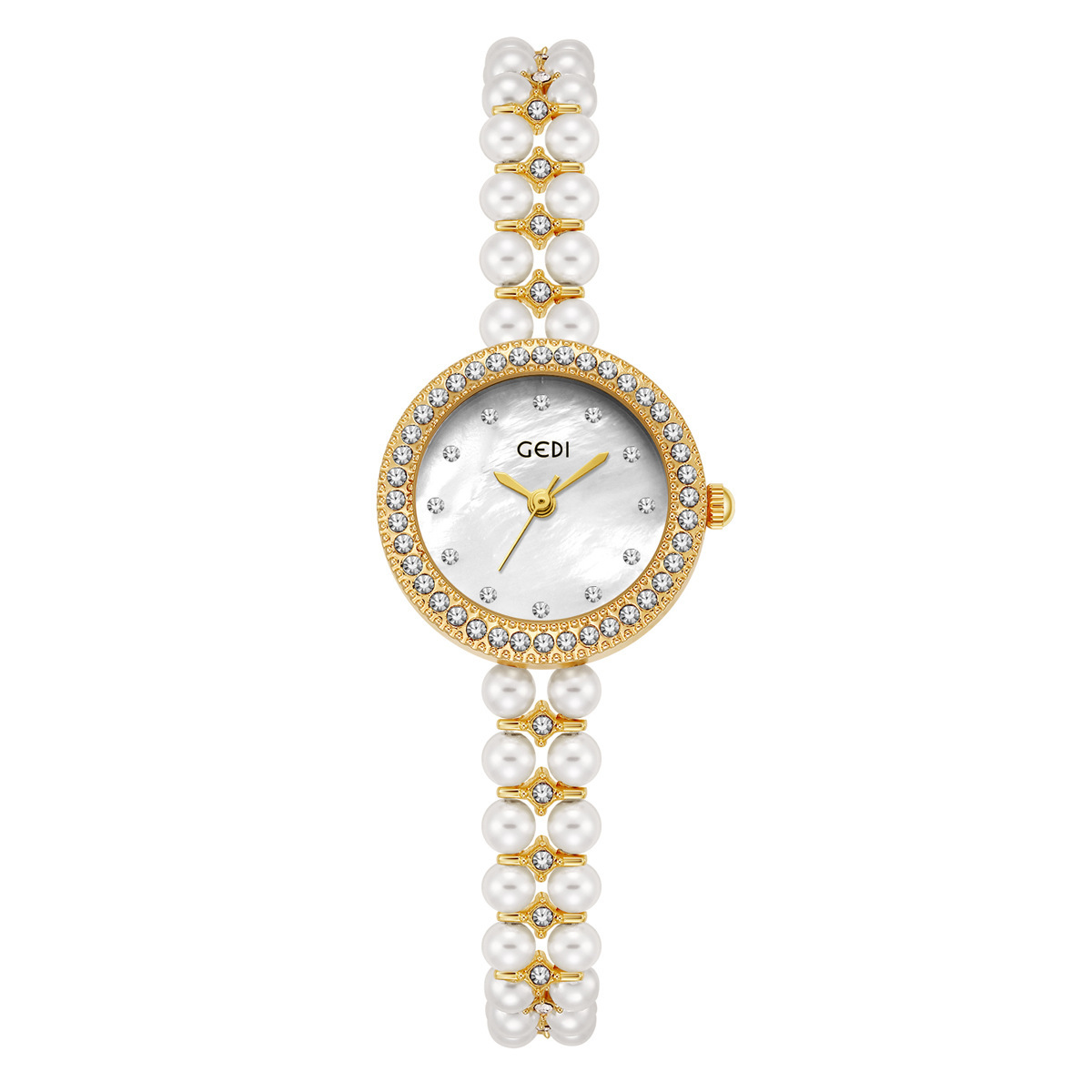 Orologio da donna in madreperla colorata e di lusso in stile cinese Goldie, al quarzo, di alta gamma_voghion.com
