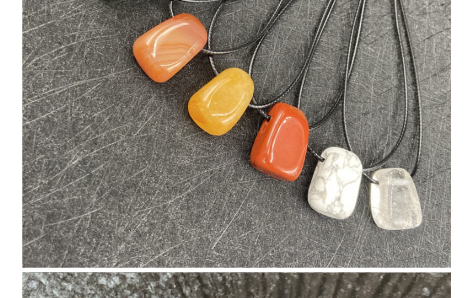 14g Weight Pendant Necklace Classification Gem Material Constellation Pattern Unisex Gender Korean Style Style Grey, White, Red, Green, Blue, Wine Red, Yellow Color Gem Constellation Pendant Necklace 6