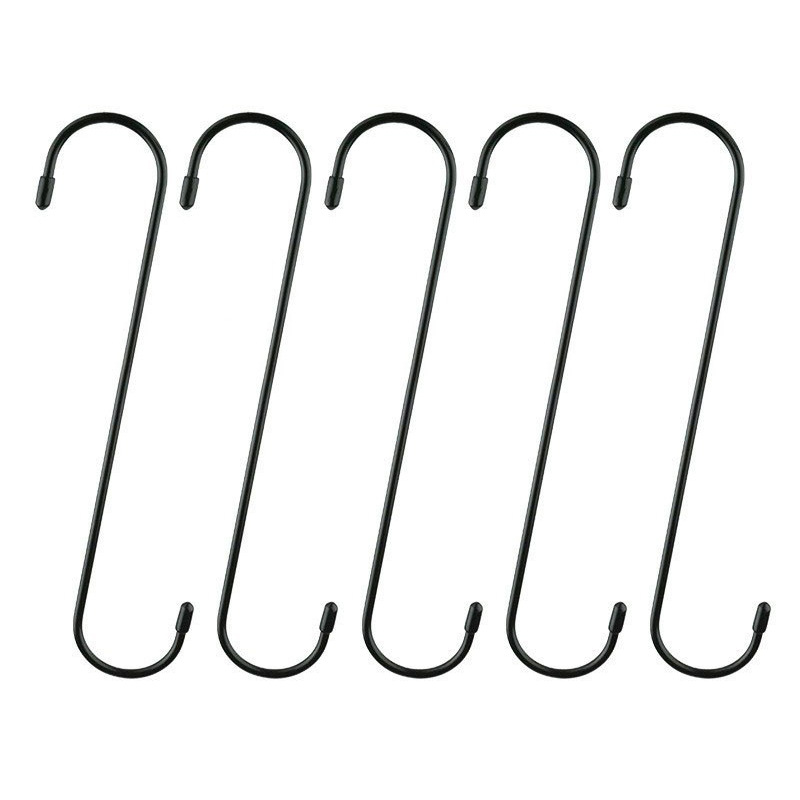 Factory wholesale punch-free bathroom clothing store kitchen household multi-function storage stainless steel S hook hanging metal hook