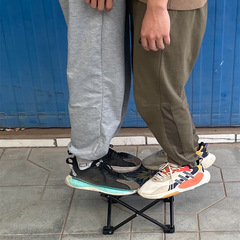 Outdoor foldable chair portable small saddle chair home camping stool fishing chair sketch small board stool travel gear