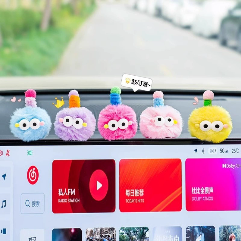 Волосы маленький монстр автомобиль украшения креативная милая кукла автомобиль на средней консоли автомобиля антенна монстр украшения украшения украшения украшения