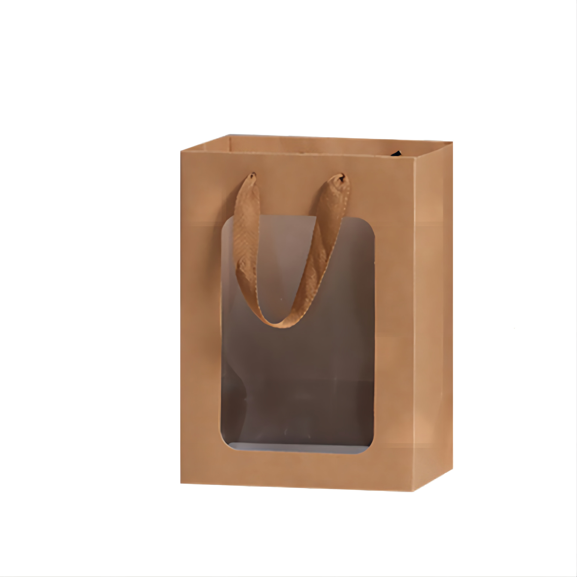 Bolsa de regalo tipo ventana para el Día del Maestro, cumpleaños, embalaje de flores, tarjeta de regalo, recuerdo, bolsa de papel, venta al por mayor image 12