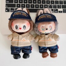 17cm������labubu����10cm�޻������������ڰ׻ҳ�������ñ����