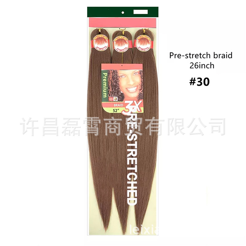 3X pre-estirado trenza ignífugo pelucita negra trenza sucia 52 "agua caliente disponible