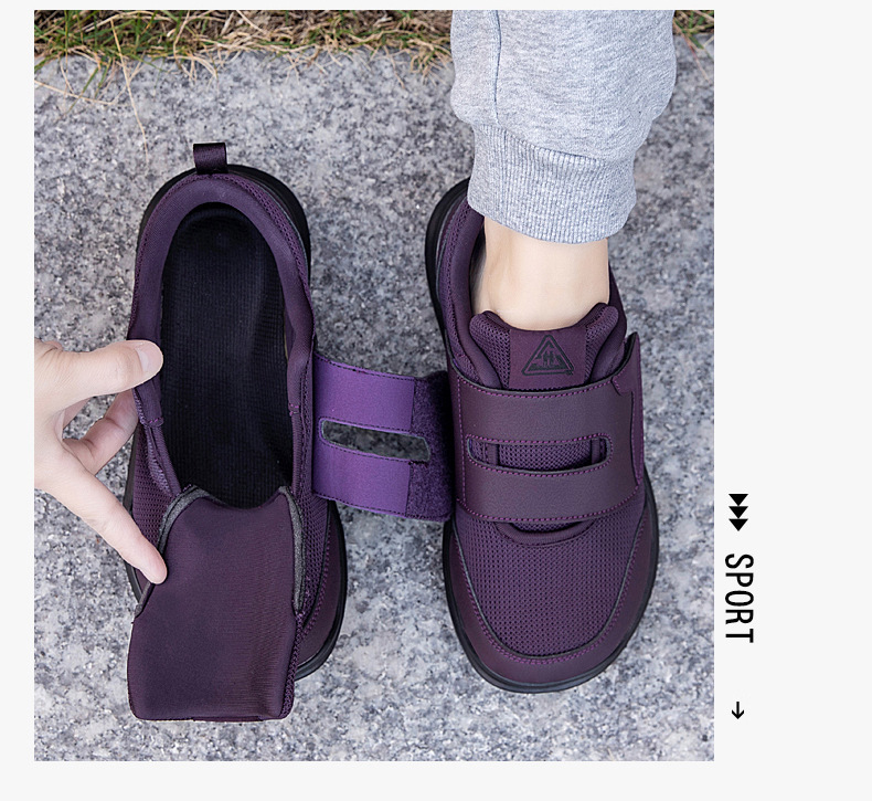 2026 New Large Size Velcro Elderly Men, Lightweight, Shock-Absorbing, Non-Slip, Sports And Casual Walking Shoes For_vogvips.com