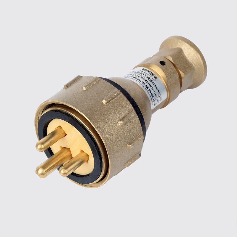 华吉船用铜质接插件  10A船用铜质插头-CTH101-3 250V 792886