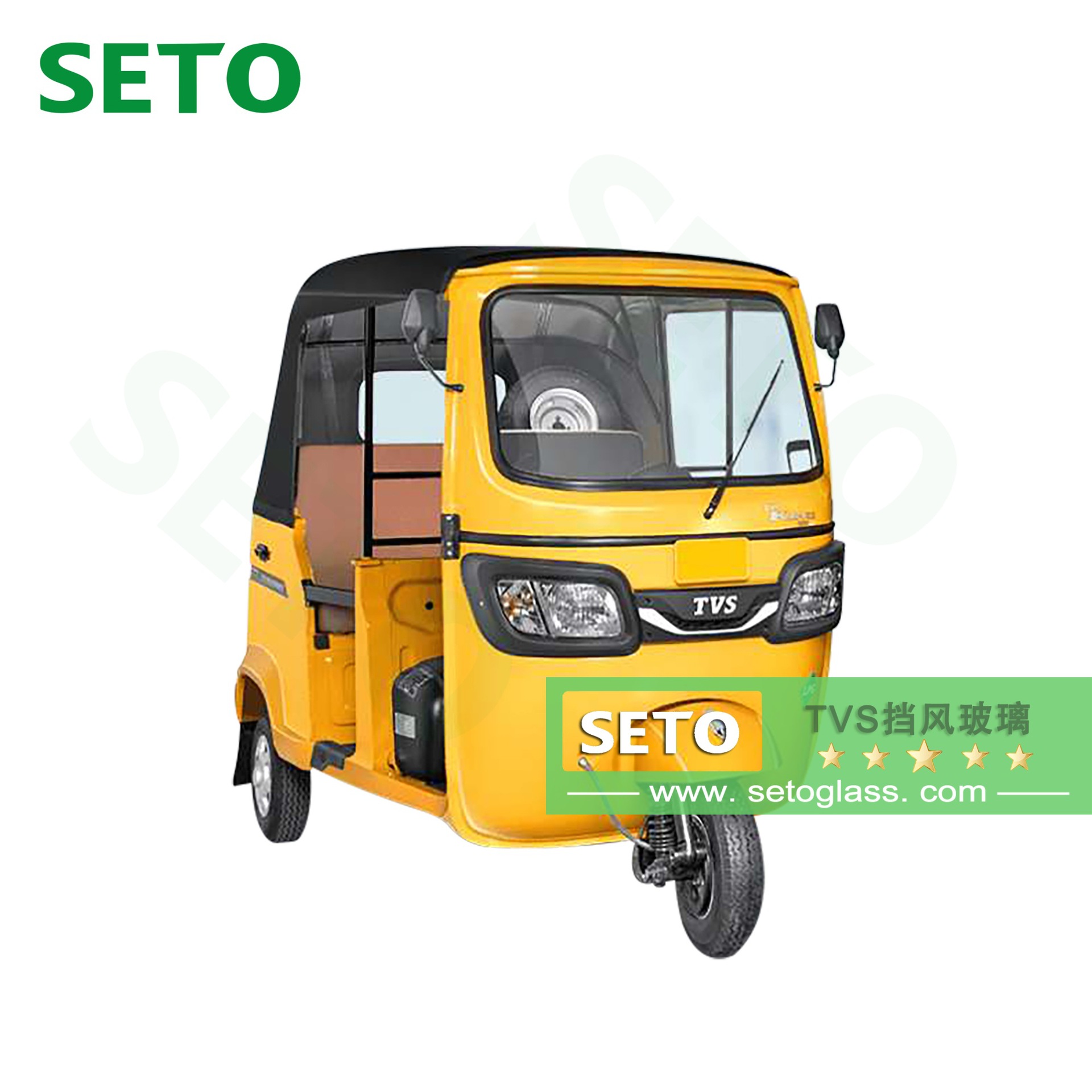 TVS India para parabrisas de triciclos en stock suministro de fábrica rápido para parabrisas de TVS King