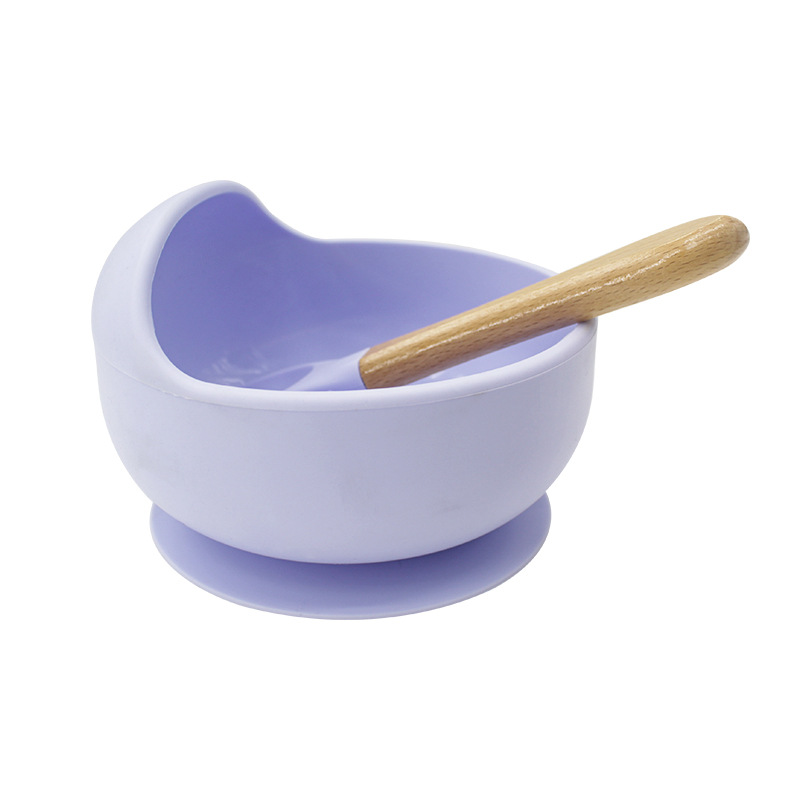 Morado claro 【Cuenco y cuchara】