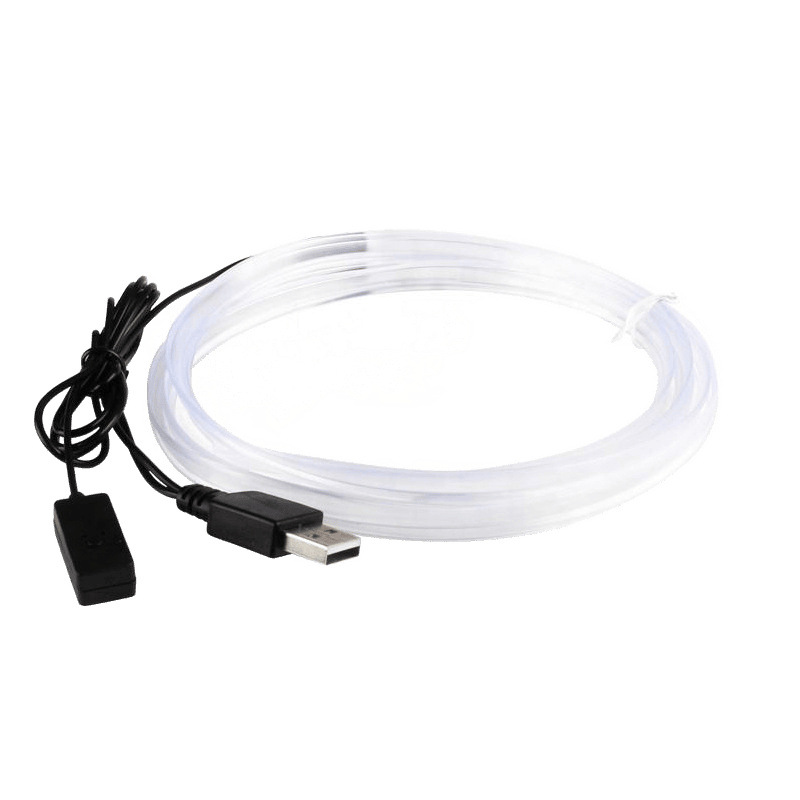 Luz ambiental general para automóvil Luz ambiental luminosa para automóvil EL Luz ambiental RGB Luz decorativa de luz fría colorida para automóvil
