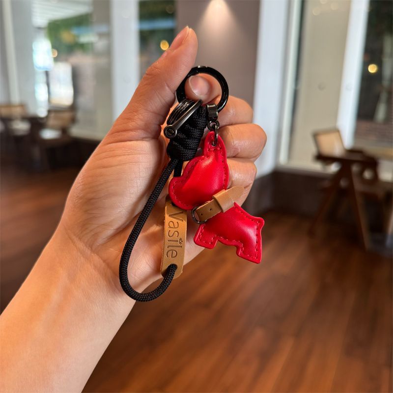 編まれたパラコードキーホルダーおしゃぶりストラップチェーンバッグペンダント高級レザーペンダント紛失防止ポータブルカーキーホルダー|undefined