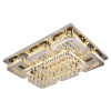 Crystal, ceiling light for living room, modern lamp, rectangular lights, light luxury style, simple and elegant design