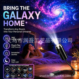跨境爆款星空灯月球灯卧室LED小夜灯圣诞万圣节投影灯网红背景灯