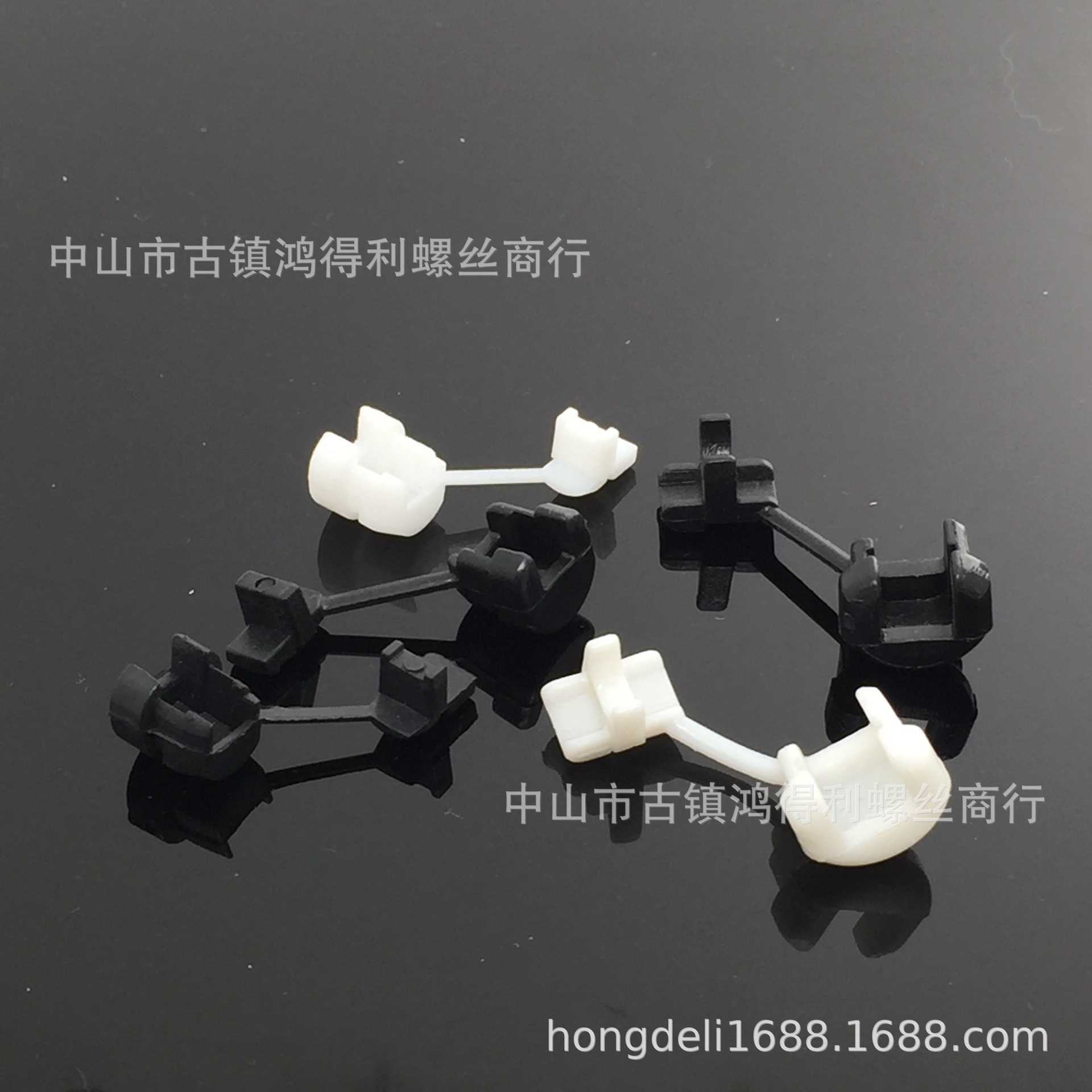 美规线扣 防拉线扣中山厂家固定塑料锁线扣 黑白 电源线固定线扣
