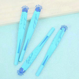 Cartoon Office Pen Black Candy Color Signature Pen Water-Based Pen Student Stationery Primary School Student Gel Pen Custom Logo