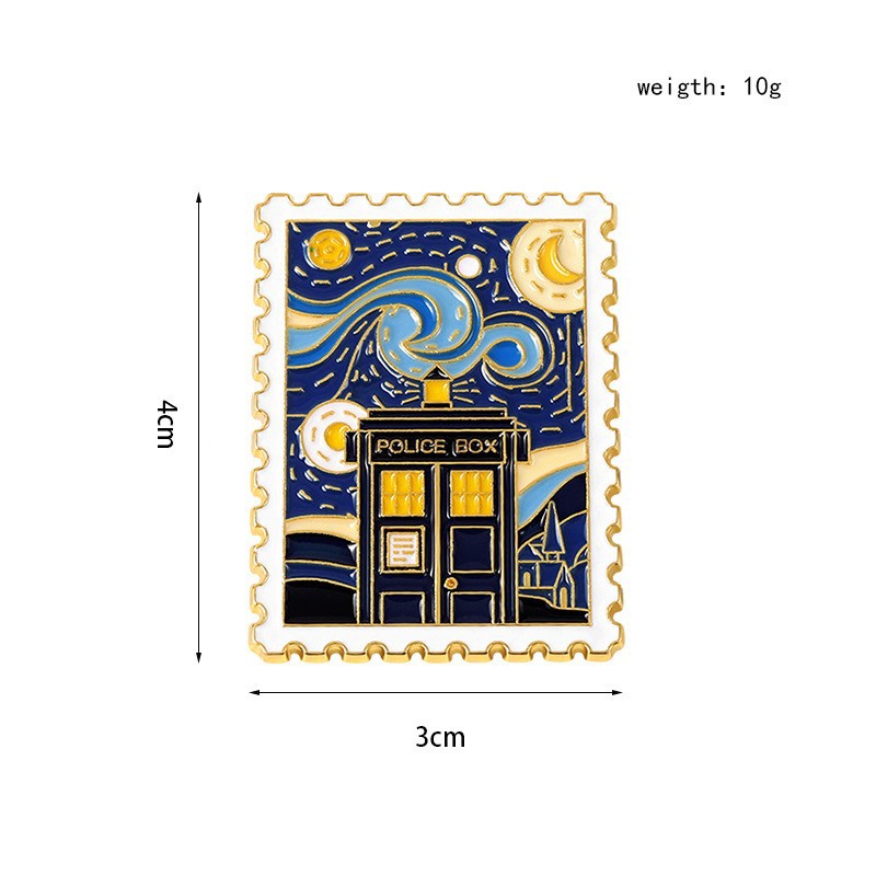 Alloy Material Human, Oil Painting Pattern Artistic Pin Human Oil Painting Alloy Plating Unisex Brooches