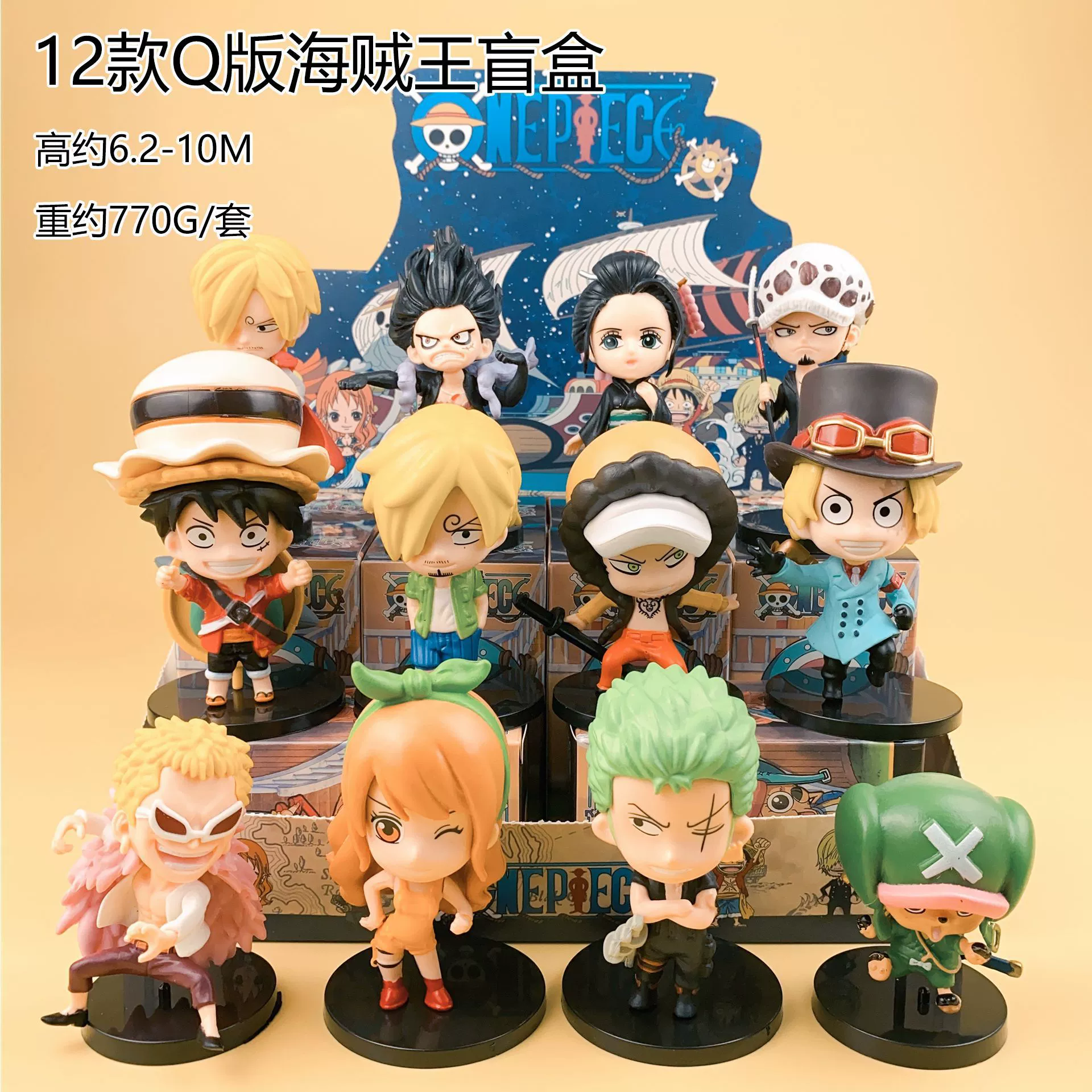 Спот мгновенная доставка фигурка One Piece слепая коробка Сааб Луффи Зоро Санжи Эйс модель кукла украшения день рождения