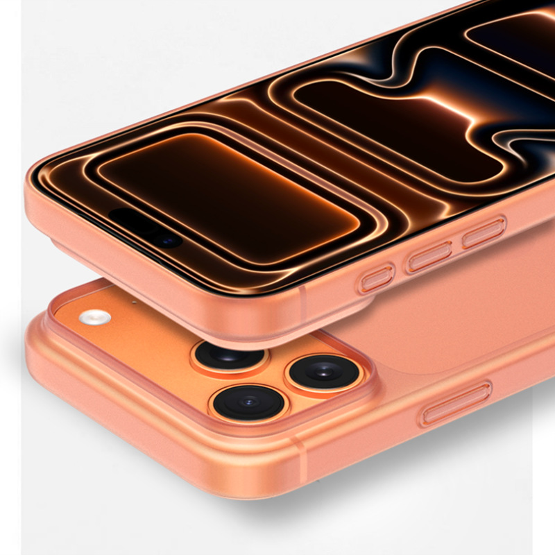 Fábrica de fuente para iPhone17Promaxpp ultra delgado PP esmerilado caso de teléfono no amarillo image 4