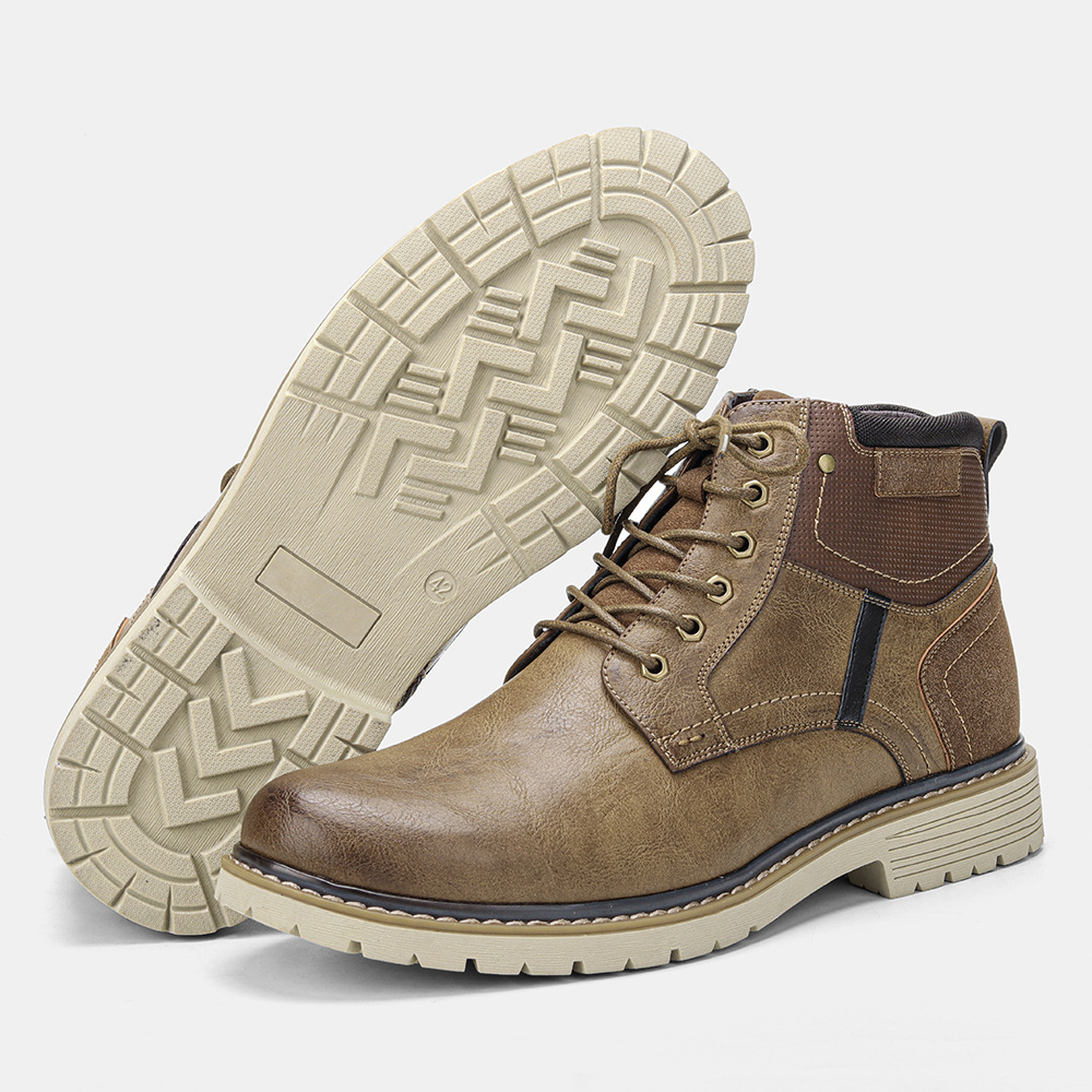  Men's Martin Boots Independent Station Retro Color Polished Ankle Boots Cross-border Trade Men's Shoes Plus Size Autumn and Winter Men's Boots_voghion.com