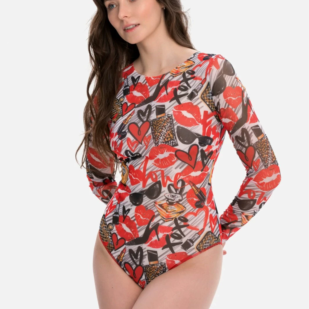 2025 Независимая станция Горячая распродажа умная купальник Умный купальник Пропускающие свет купальник принт Пропускающие свет быстро высыхает