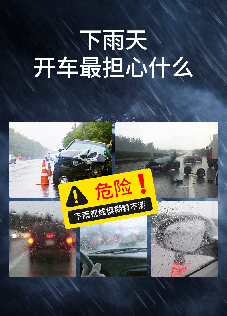 Car Glass Oil Film Remover, Front Windshield Anti-Fog Cleaning Agent, Car Window Wiper Oil Film Remover