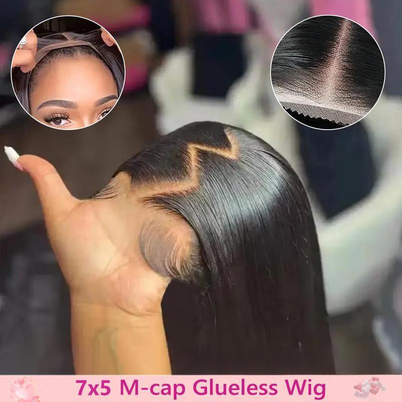 2025 New Cross-Border Dropshipping Glueless Human Hair Wig Pre-Plucked 75 Pieces Cross-Border Dropshipping