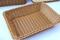 A1744 rattan bread basket food basket fruit basket dry fruit plate rectangular display basket handmade storage fruit basket