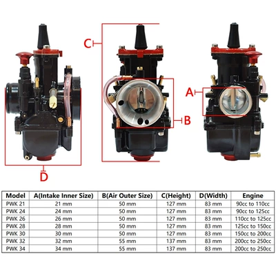 Other starting systems, Pwk Carburetor 21 24 26
