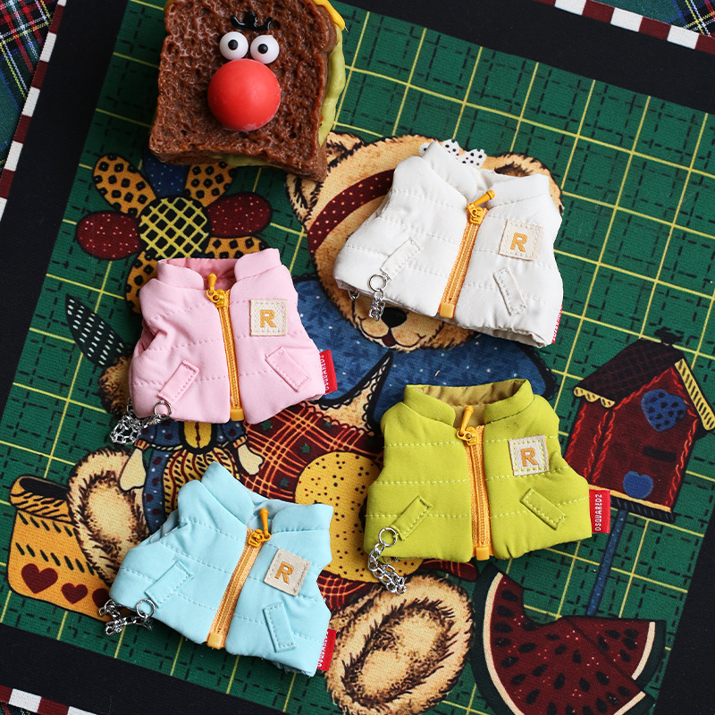 Plush Toy Bear Nyota Doll Clothes Y043 Cotton Vest Warm and Cute Winter Jointed Bear Outerwear Dress-Up Plush Toy Bear Nyota Doll Clothes Y043 Cotton Vest Warm and Cute Winter Jointed Bear Outerwear Dress-Up