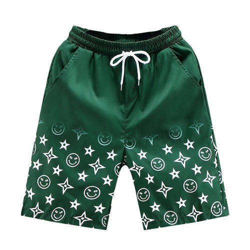 New Product Summer Printed Shorts for Men, Outerwear Chiffon Shorts, Casual Quick-Drying Pants, Trendy Beach Shorts, Plus Size Five-Finger Shorts