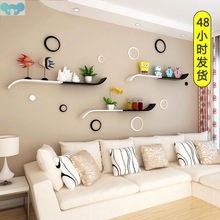 Living room wall hanging rack, punching-free decorative rack