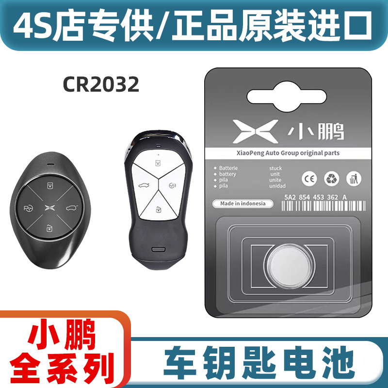 适用小鹏汽车遥控器钥匙电池小鹏P7 小鹏P5 小鹏G3新能源专车专用