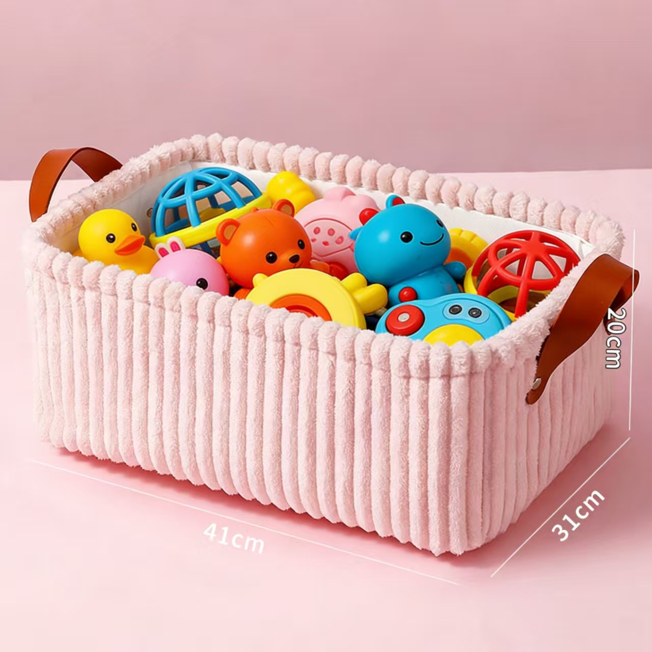 加厚灯芯绒脏衣篮皮手提大容量衣服袜子内衣桌面玩具杂物收纳筐
